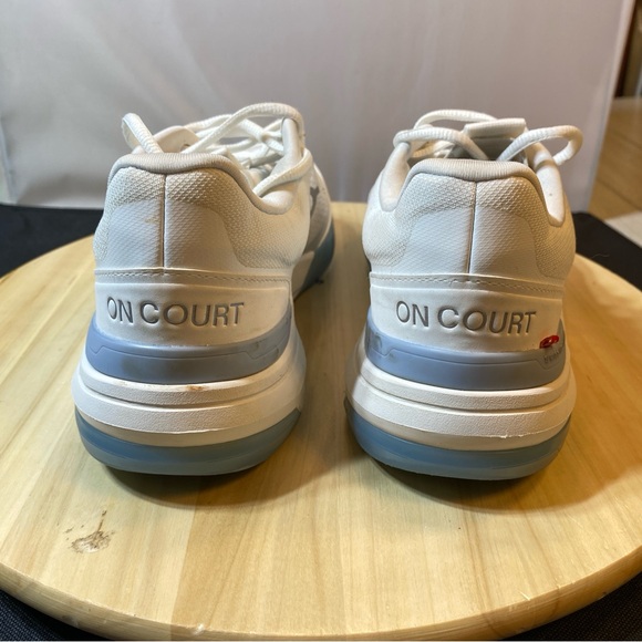 On Brand The Roger Federer Advantage Pro White/Light Blue OC Tennis Sneakers 8 - Picture 6 of 10